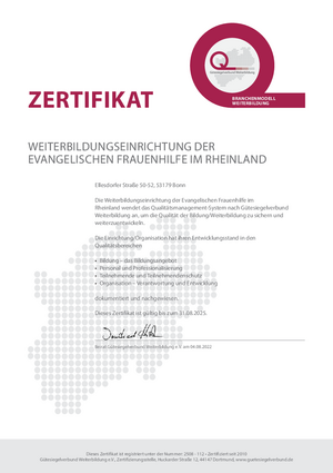 Qualitätsmanagement nach Gütesiegel